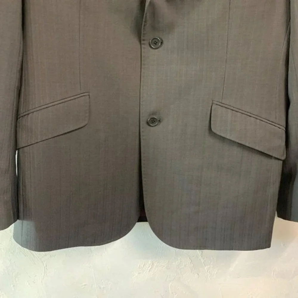 Ted Baker Endurance Jarrett Gray Two Button Wool Sports Coat Size 40R